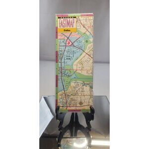 Gousha FASTMAP Dallas Laminated Fold Map (FM)